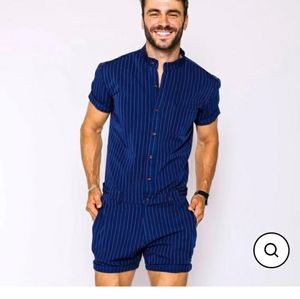 Navy Chateaux Romper!